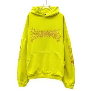 Balenciaga 2023 Yellow cotton hooded sweatshirt